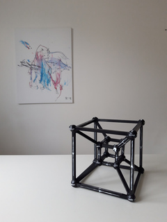 My Hypercube and Yulia's Painting, 2020